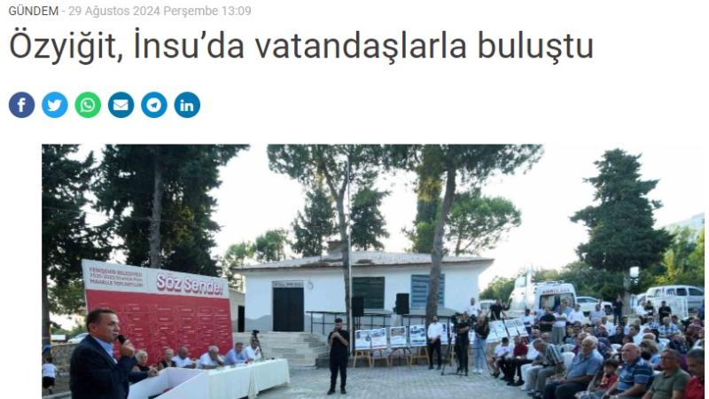 Başkan Abdullah Özyiğit, mahalle toplantılarında vatandaşlarla buluşuyor