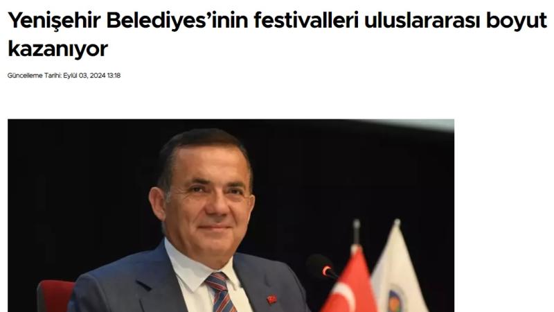 Yenişehir Belediyesinin festivalleri uluslararası boyut kazanıyor