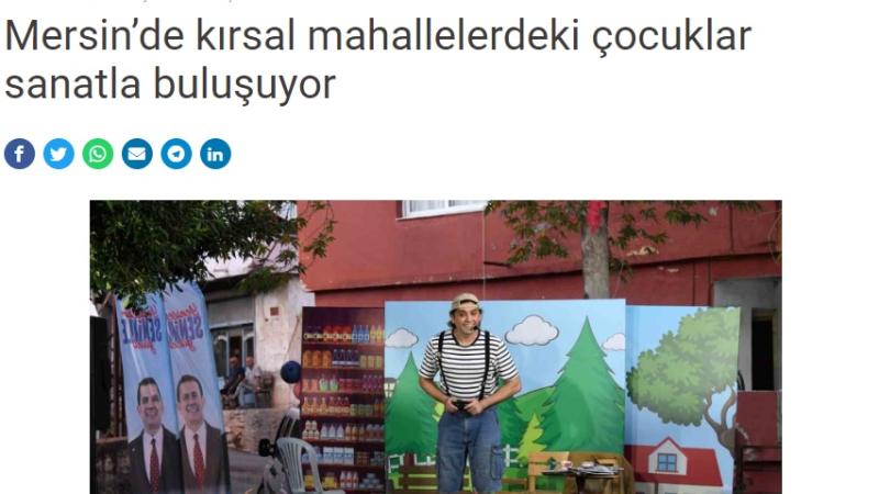 Yenişehir Belediyesi kırsal mahallelerdeki çocukları sanatla buluşturuyor