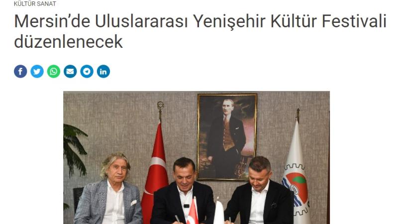 Yenişehir Belediyesi ve MTSO uluslararası kültür festivali düzenleyecek