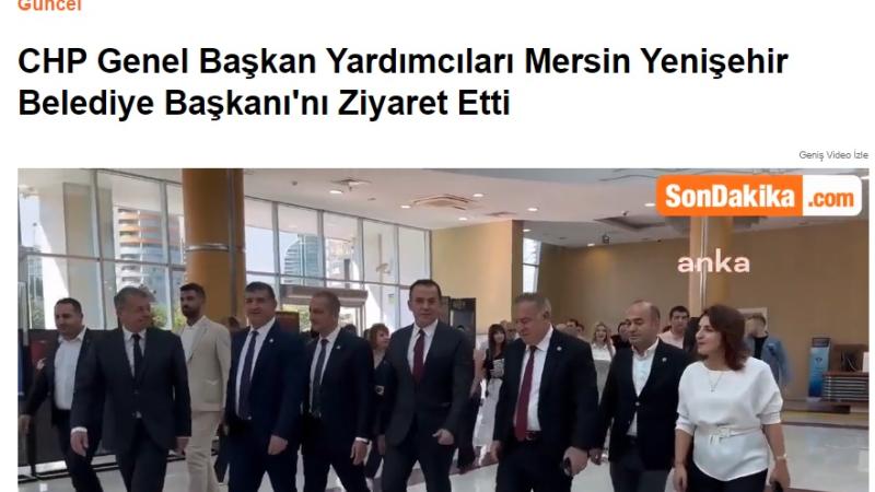 Başkan Abdullah Özyiğit, CHP Genel Başkan Yardımcılarını ağırladı