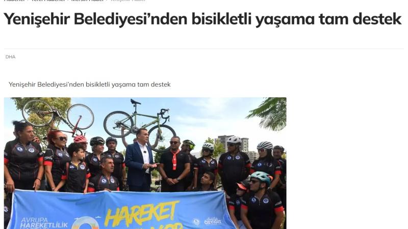 Yenişehir Belediyesinden bisikletli yaşama tam destek 