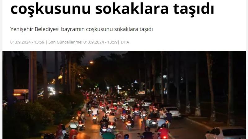 Yenişehir Belediyesi bayramın coşkusunu sokaklara taşıdı