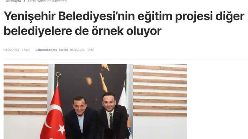 Yenişehir Belediyesinin eğitim projesi diğer belediyelere de örnek oluyor