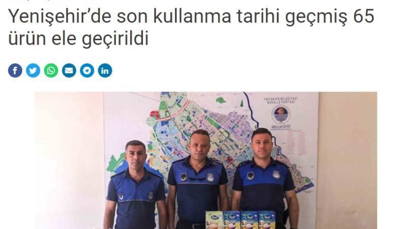 Yenişehir Belediyesi bebek maması dâhil son kullanma tarihi geçmiş 65 ürün tespit etti