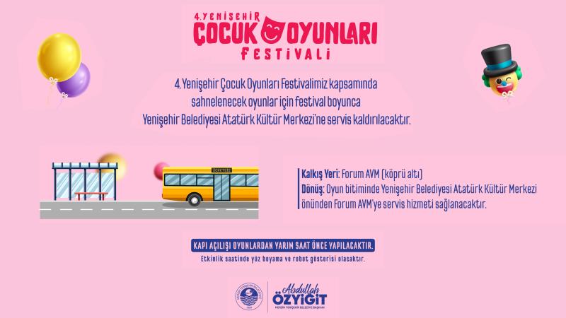 4. Yenişehir Çocuk Oyunları Festivali başlıyor