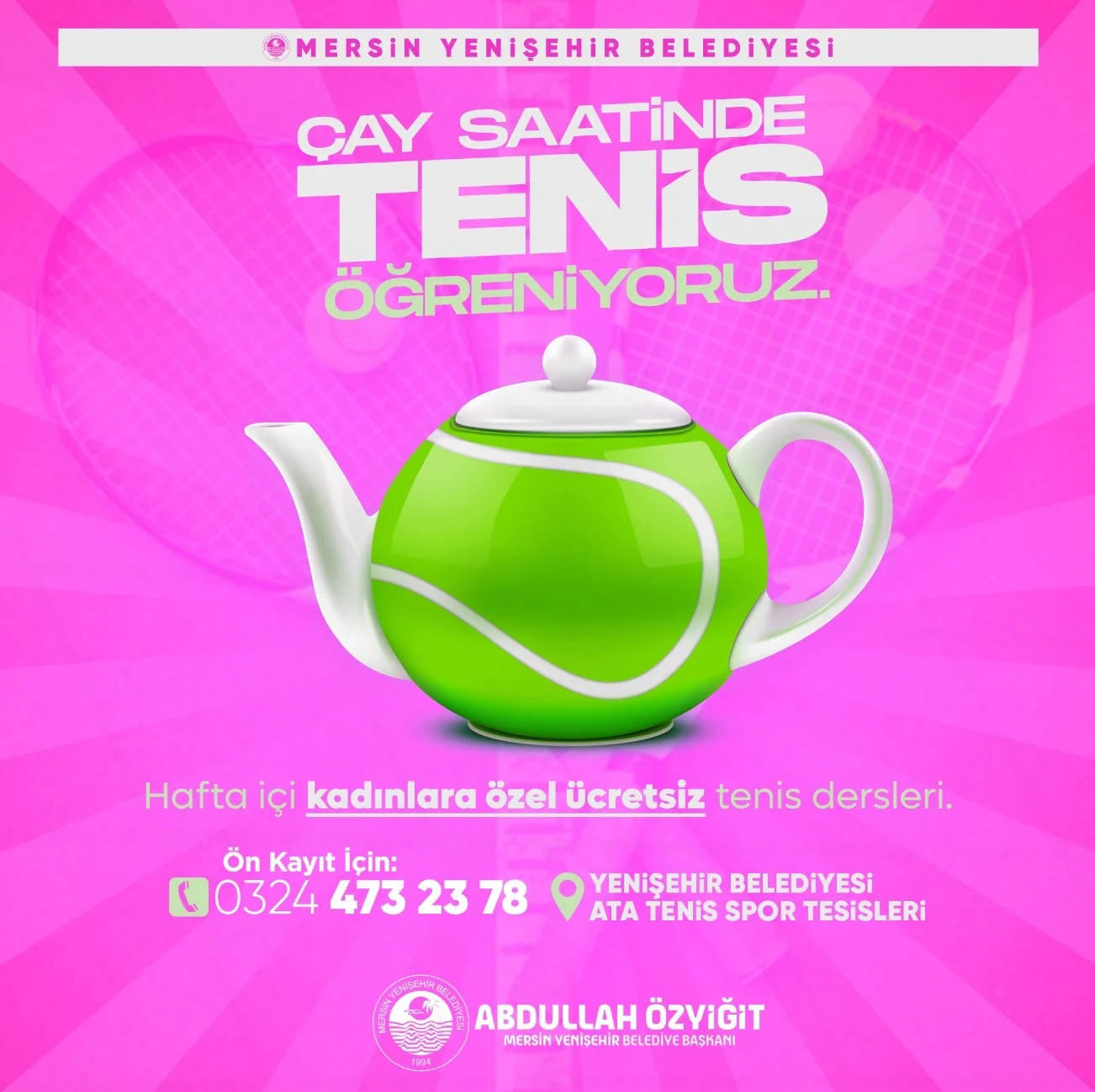 Çay saatinde tenis öğrenmeye ne dersiniz
