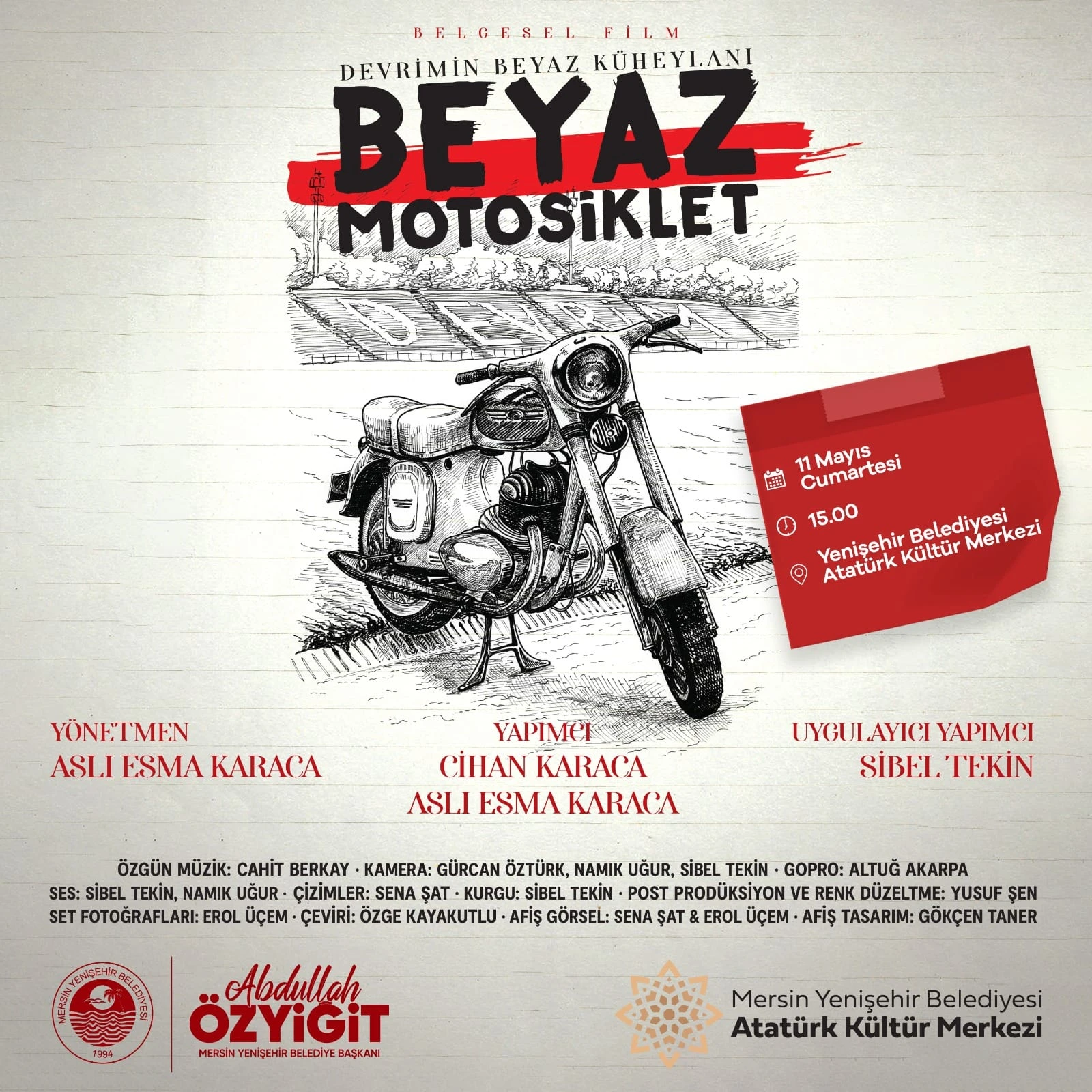 Devrimin Beyaz Küheylanı Beyaz Motosiklet