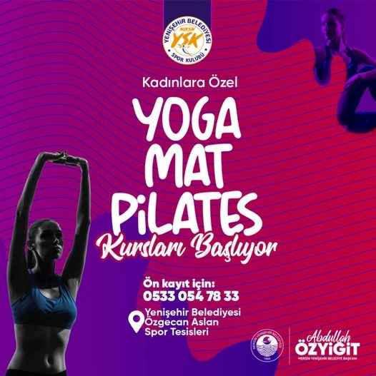 Kadınlara Özel Yoga Mat Pilates Kursları