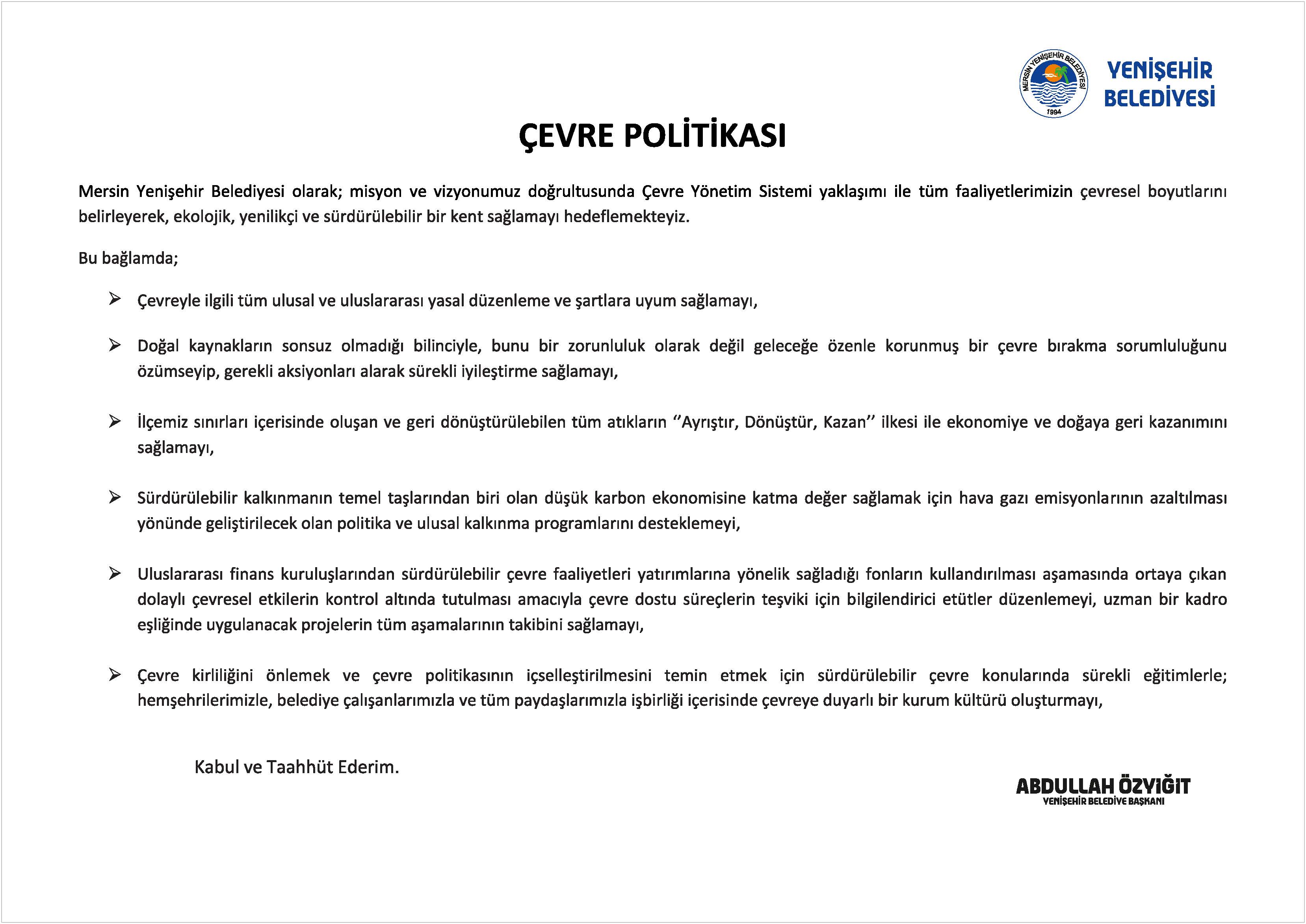 Çevre Politikası