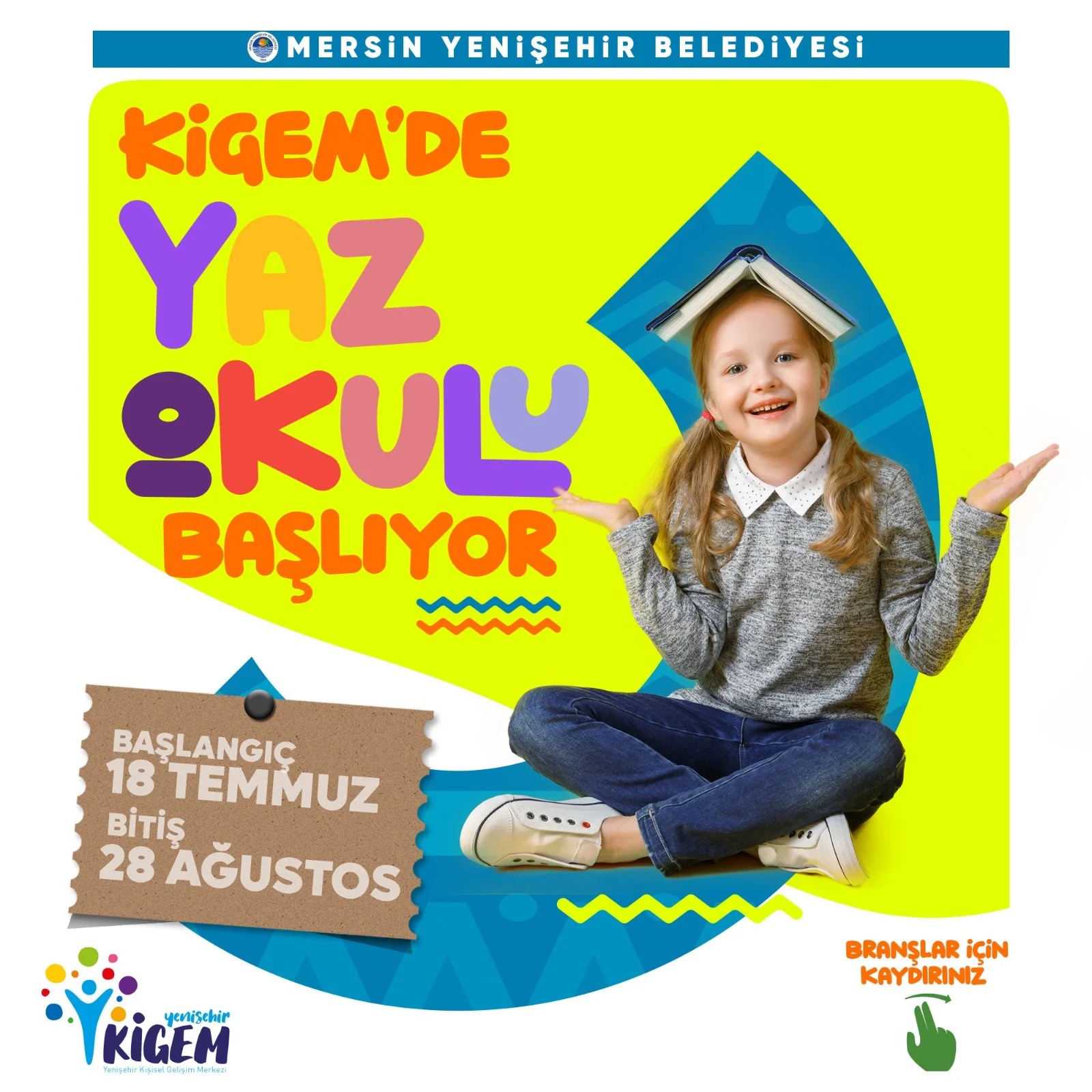 Yenişehir Belediyesi KİGEM’de yaz okulu kurs kayıtları başladı