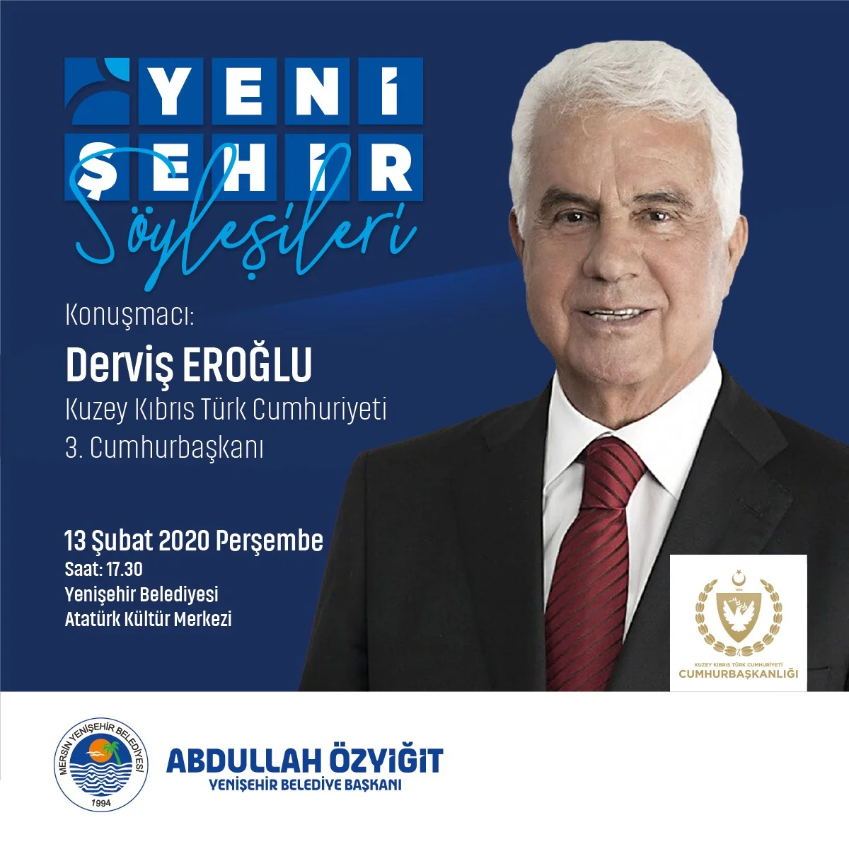 Yenişehir Söyleşileri’nin Bu Ayki Konuğu Derviş Eroğlu